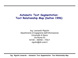 Text Relationship Map - Dipartimento di Ingegneria dell