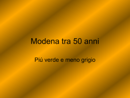 File - Modena tra 50 anni