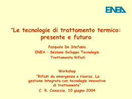 Le tecnologie di trattamento termico