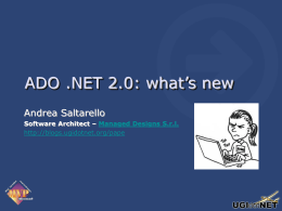 ADO .NET 2.0: what`s new