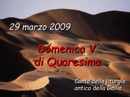 V Quaresima B - Letture (29 marzo 2009)
