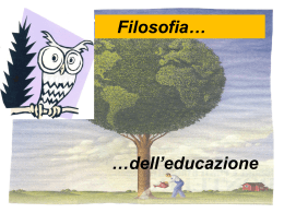 FILOSOFIA DELL`EDUCAZIONE