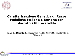Caratterizzazione Genetica di Razze Podoliche Italiane e