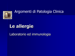 Le allergie - Patclin.unito