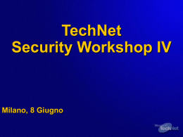 TechNet Security Workshop IV