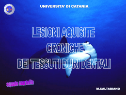 LESIONI ACQUISITE / Traumi cronici
