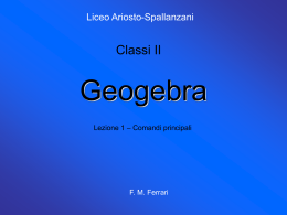 Geogebra - Lezione 1