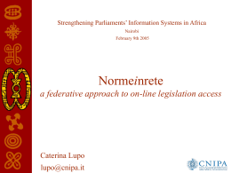Strengthening Parliaments` Information Systems in Africa .(English)