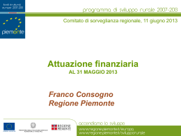 Stato di attuazione finanziaria (Franco Consogno)