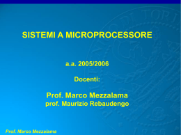 Prof. Marco Mezzalama Prof. Marco Mezzalama