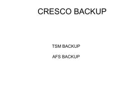 cresco backup