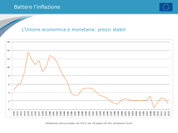 Battere l`inflazione L`Unione economica e monetaria: prezzi stabili