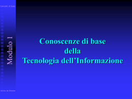 Slides iniziali di teoria