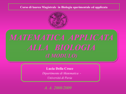 Lez1 - Dipartimento di Matematica