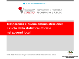 - Undicesima Conferenza Nazionale di Statistica