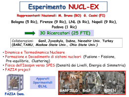 Esperimento NUCL-EX Bologna (5 Ric) - INFN