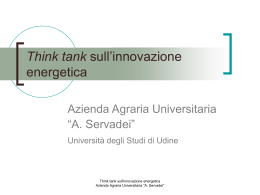 PresentazioneBioenergy - Azienda Agraria “A. Servadei”