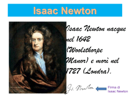 Isaac Newton - F… come Foscolo!