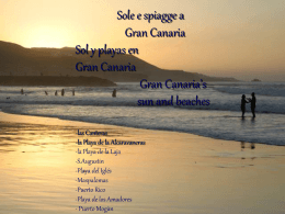 Sole e spiagge a Las palmas Sol y playas a Las palmas