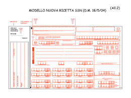 Modello nuova ricetta SSN