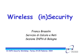 Wireless-sec - INFN Gruppo Collegato di PARMA