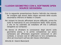 i luoghi geometrici con il software open source geogebra