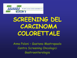 screening del carcinoma colorettale