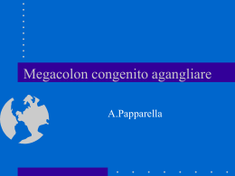 Megacolon congenito agangliare
