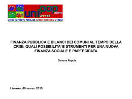 Finanza pubblica e bilanci dei comuni_parte 5_09.03.2015