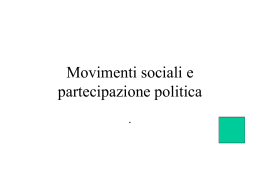 Presentazione movimenti sociali e