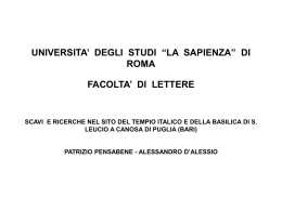 Scarica la presentazione del progetto - CISADU