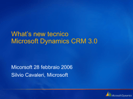 What`s new tecnico Microsoft Dynamics CRM 3.0