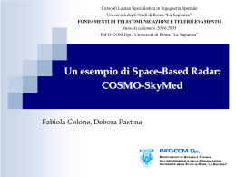 COSMO-SkyMed: il radar - DIMA