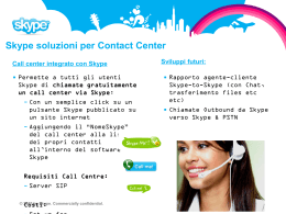 Skype soluzioni per Contact