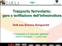 ppt - SIET - Societ&agrave; Italiana di Economia dei Trasporti e della Logistica