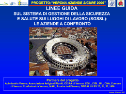 VERONA AZIENDE SICURE 2006 - Dipartimento di Prevenzione