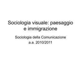 SOC-COM4_Sociologia_visuale - Lettere e Filosofia