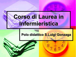 Sede CLI – San Luigi - Corso di laurea in Infermieristica