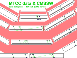 MTCC data & CMSSW Sara Bolognesi