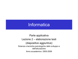 elab_testi0607agg - Dipartimento di Informatica