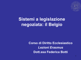 Sistemi a legislazione negoziata: il Belgio