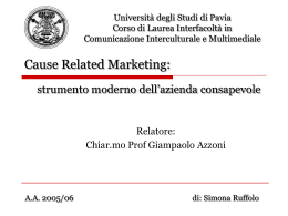 RUFFOLO - Cim - Università degli studi di Pavia