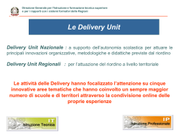 Delivery Unit Nazionali e Regionali