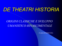 Teatro greco VI – V sec a. C.