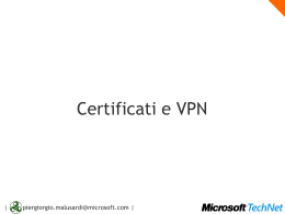 SW2006 - Ceritificati e VPN