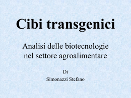 Cibi transgenici