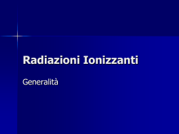 LEZIONE RADIAZIONI BREVE