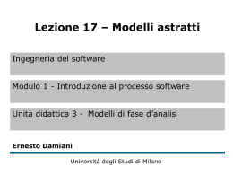 Modelli astratti - Università degli Studi di Milano