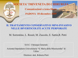 il trattamento conservativo mini-invasivo nelle