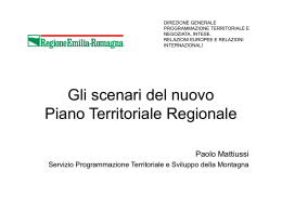 Dott.Paolo Mattiussi - Gli scenari del Piano Territoriale Regionale